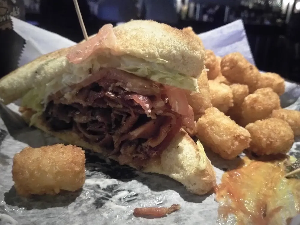 1 Pounder blt Sandwich with Tater Tots