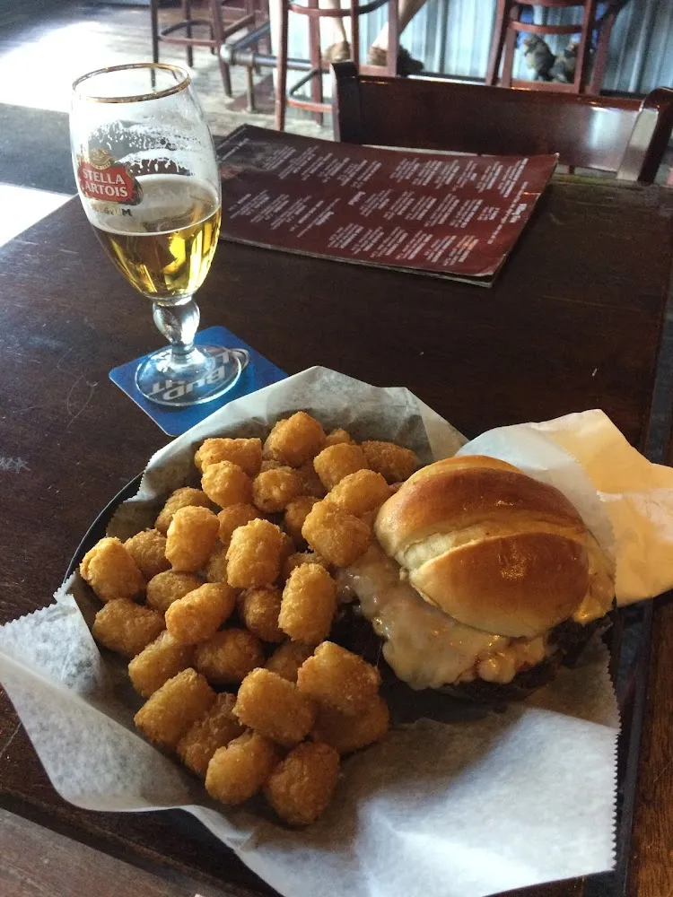 Pizza Burger with a Lot